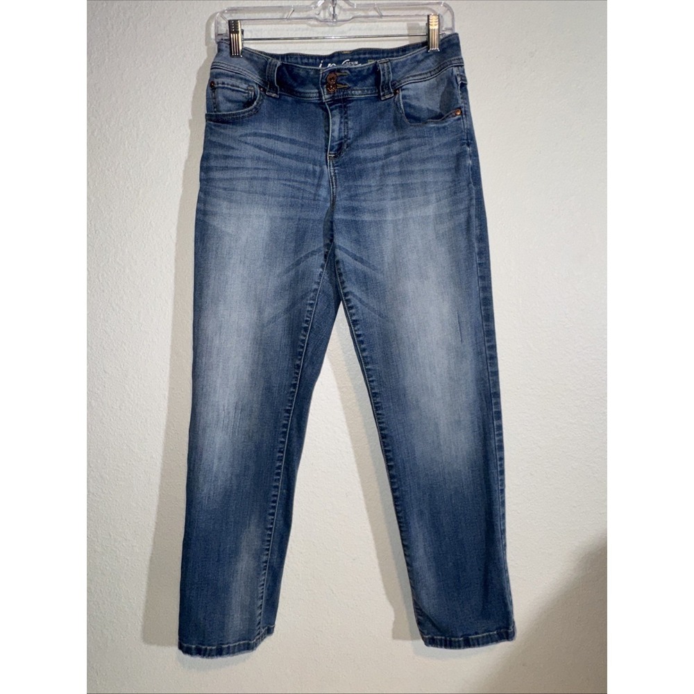 INC Denim Women's Jeans Size 8 Curvy Fit Crop Straight Leg Mid Rise